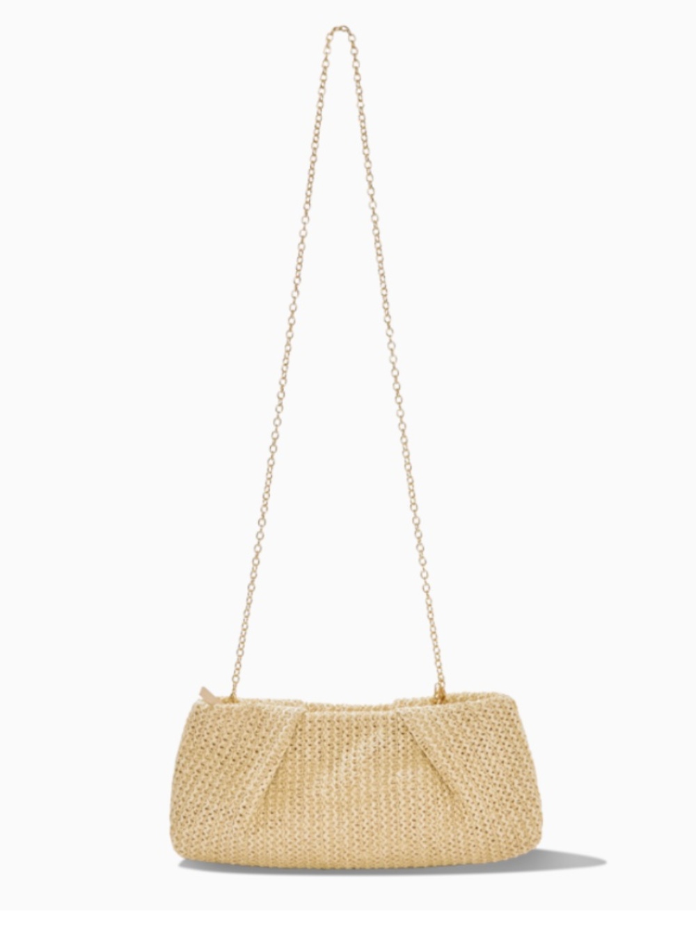 NWT CAPITTANA Oversized Raffia Clutch